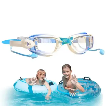 Очки для бассейна Детские очки для плавания С защитой от ультрафиолета Четкое зрение Без протечек Защита от царапин и запотевания Удобный ремешок Очки для воды
