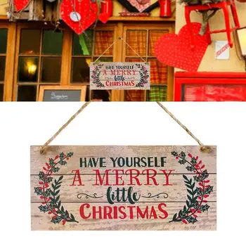 Памятные знаки, дверная табличка, удобная в использовании Деревянная табличка с Рождеством, доска объявлений отеля, дверная табличка-перекладина
