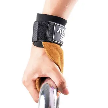 Подставки для запястий, 1 пара, Удобный Регулируемый эргономичный дизайн, рукоятка для поднятия тяжестей, защита ладоней для упражнений