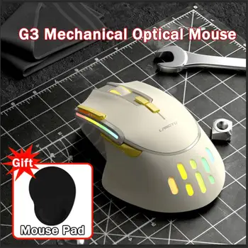 Проводная/беспроводная мышь RYRA Игровая мышь Программируемая мышь с подсветкой RGB Механическая Эргономичная оптическая игровая мышь для ПК Ноутбук