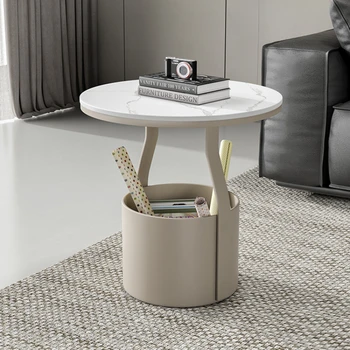 Простой и креативный Диван, приставной столик, мебель для гостиной, Современный маленький круглый столик, Легкий Роскошный журнальный столик