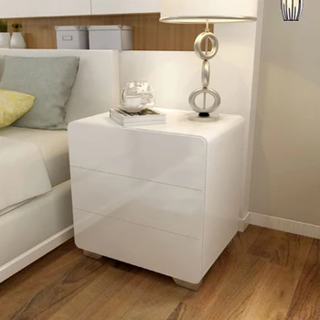Простые белые Прикроватные тумбочки для хранения в спальне Фарфоровая Прикроватная тумбочка для комнаты Дизайнерский столик De Chevet Chambre Вспомогательная мебель