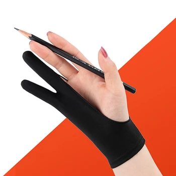  Противообрастающая перчатка художника с двумя пальцами для рисования, ручка, планшет для рисования эскизов, графический карандаш, экран планшета, доска для рисования