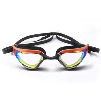 Профессиональные линзы для взрослых с защитой от запотевания и ультрафиолета, мужские и женские плавательные очки, водонепроницаемые Регулируемые силиконовые очки для плавания в бассейне