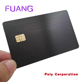 Профессиональные производители карточек на заказ в Китае Поставляют кисточку размером с кредитную карту синяя металлическая банковская кредитная карта с прорезью для чипа