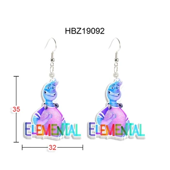 Серьги Disney Elemental Ice and Fire Дизайнерские ювелирные серьги для мужчин Disney Earrings