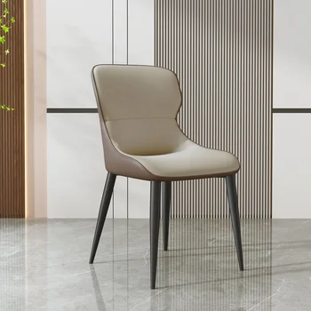 Скандинавские металлические обеденные стулья Современные роскошные дизайнерские Удобные обеденные стулья Итальянская минималистская мебель для дома Cadeira GXR46XP