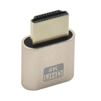 -Совместимый виртуальный дисплей 4K DDC EDID Фиктивный штекер EDID Display Cheat Виртуальный штекер-Совместимый эмулятор манекена B