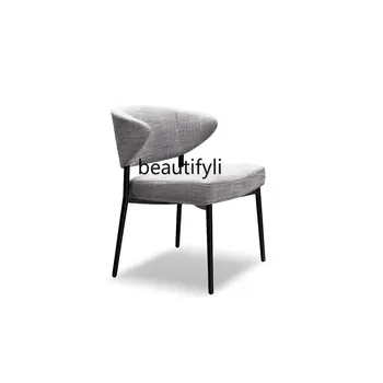 Современный дизайн, Тканевое кресло, Итальянский Минималистичный Обеденный стул, стул для учебы