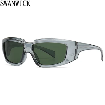 Солнцезащитные очки Swanwick square для женщин за рулем унисекс UV400 классические поляризованные солнцезащитные очки для мужчин зеленый синий летний стиль 2023