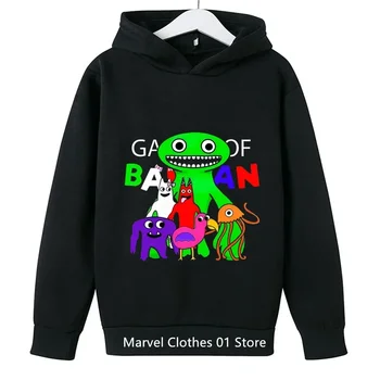 Толстовка Game Garden of Banban Детские пальто с капюшоном Одежда для маленьких девочек Свитер с длинными рукавами для мальчиков подростков Детский Пуловер Толстовка