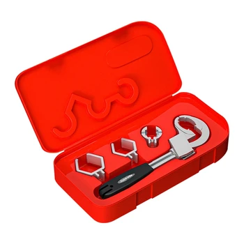 Универсальный гаечный ключ для замены раковины, Гаечный ключ для ванной Комнаты, Дугообразный Зубчатый ключ, Инструмент для ремонта раковины