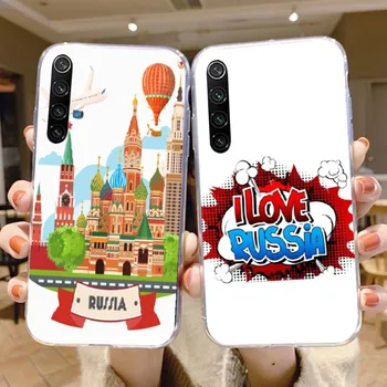 Чехол для Телефона Love Russia Для Xiaomi 13 12 11T 10 9 Redmi Note 11 10 10S Pro Redmi 9 9A Прозрачный Чехол Для Телефона