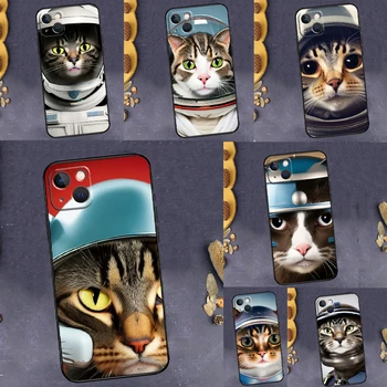 Чехол для Телефона Space Kitty Cat Adventures Для iPhone XR X XS Max 11 12 13 14 15 Pro Max 7 8 Plus SE 2020 2022 Задняя Крышка