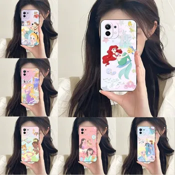Чехол для телефона Disney Princess Для Xiaomi 11T 13 11 11i 12 12Pro 10T 13TPro 10S 10Pro Pro Lite Ultra MIX4 CIVI Funda Черный Чехол