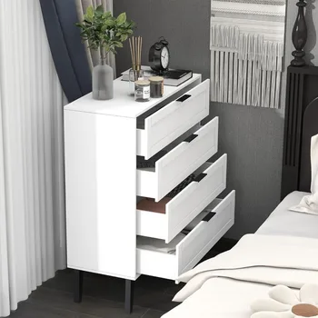 Шкаф для гостиной Бесплатная доставка, комод, шкафчик для хранения в прихожей, современный белый комод высотой 36 дюймов для спальни, полка в гостиной