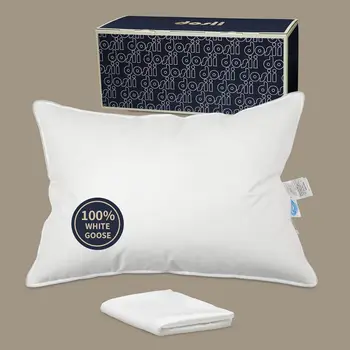 Эргономичная подушка для сна, обнимающая тело, подушки из гусиного пуха: роскошный отель, подушка из 100% гусиного пуха - охлаждающие дышащие подушки для кровати