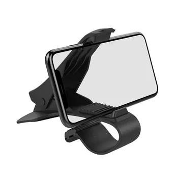 для Gionee P12 (2020) Автомобильный зажим для держателя мобильного телефона на приборной панели с GPS-навигацией- черный