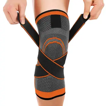 манжета для сжатия колена с регулируемыми ремнями для мужчин, женщин, бега, тренировок и спорта Наколенник для поддержки колена