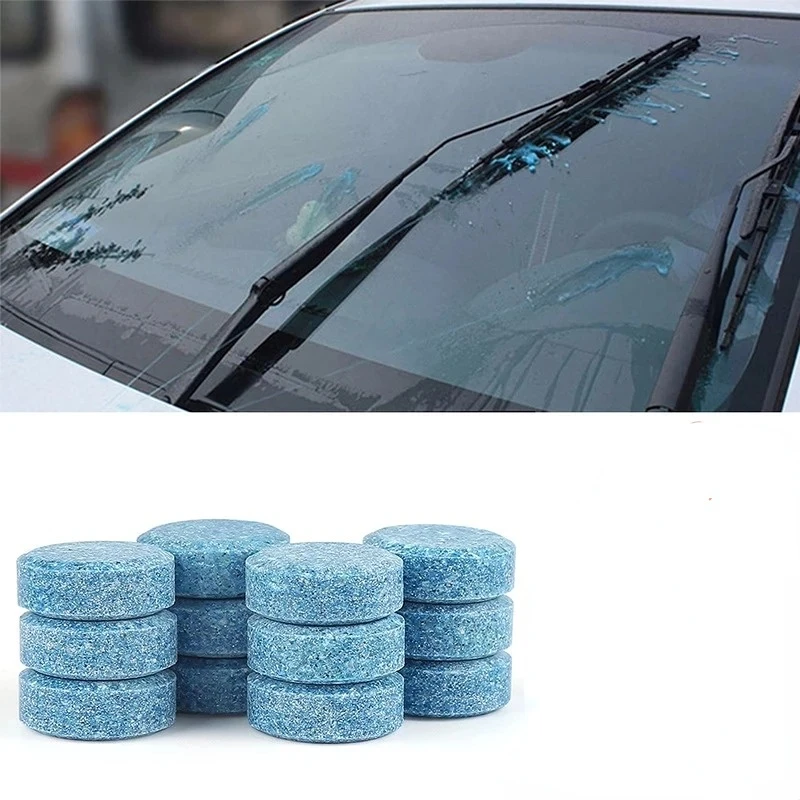 Автомобильный очиститель твердых веществ Автомобильный стеклоочиститель Автоматические шипучие таблетки для чистки стеклянных унитазов Автомобильные Аксессуары - 1