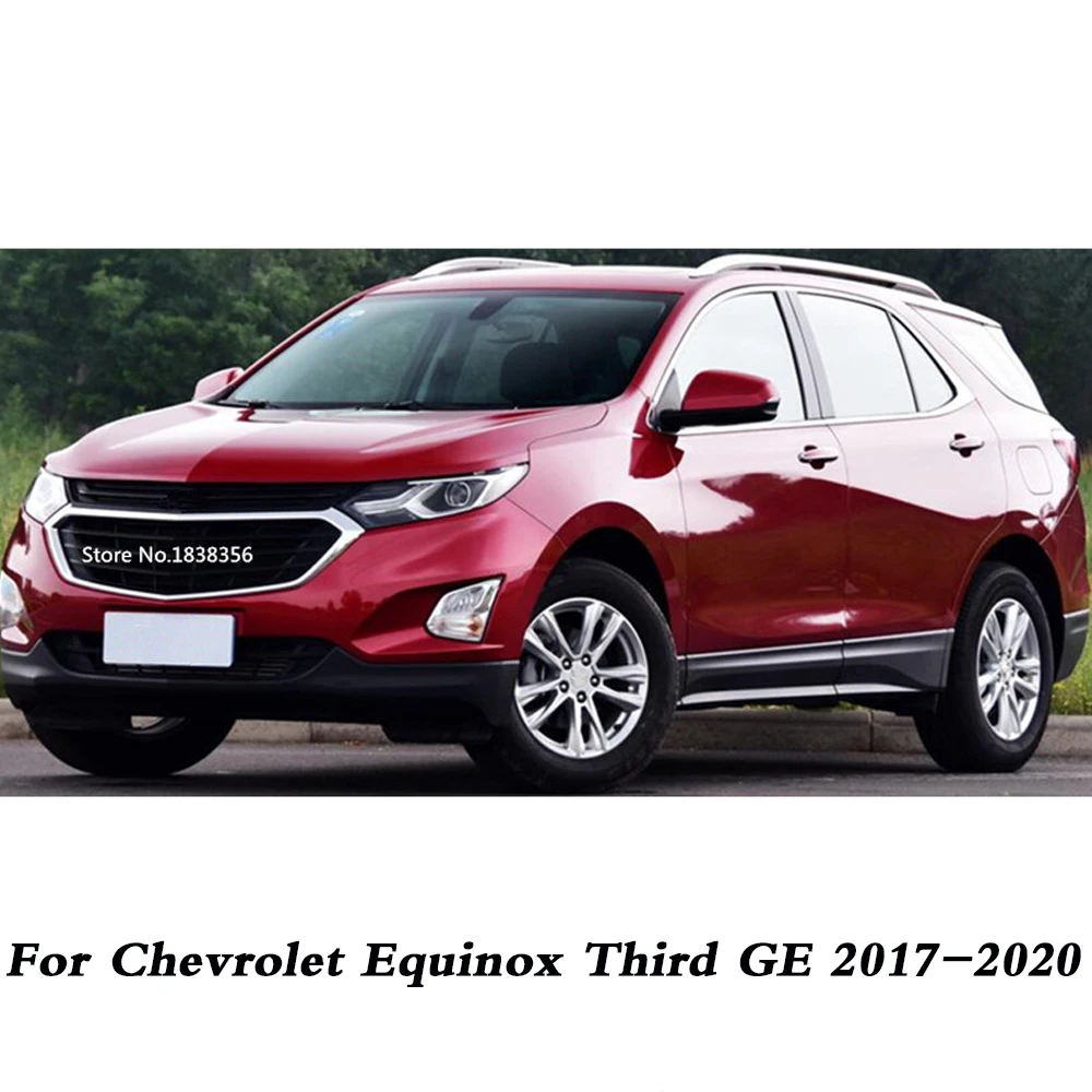Для Chevrolet Equinox Third GE 2017 2018 2019 2020 ABS Хромированные накладки на заднее стекло, блестки, стеклянный спойлер, Боковая треугольная формовочная деталь - 5