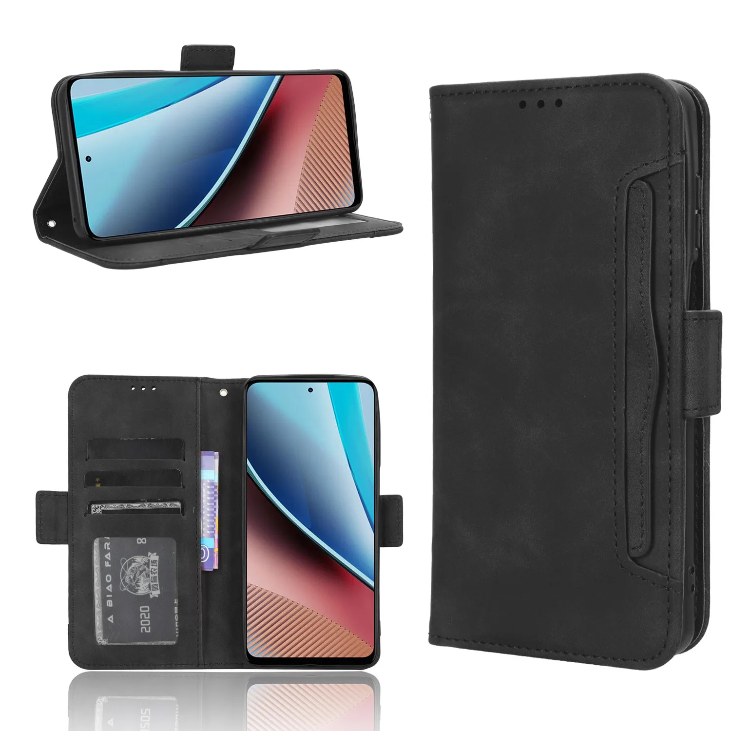 Для Motorola Moto G Stylus 5G 2023 Кожаный бумажник Премиум-класса с откидной крышкой со слотом для нескольких карт Для Moto GStylus 5G 2023 Чехол для телефона - 4