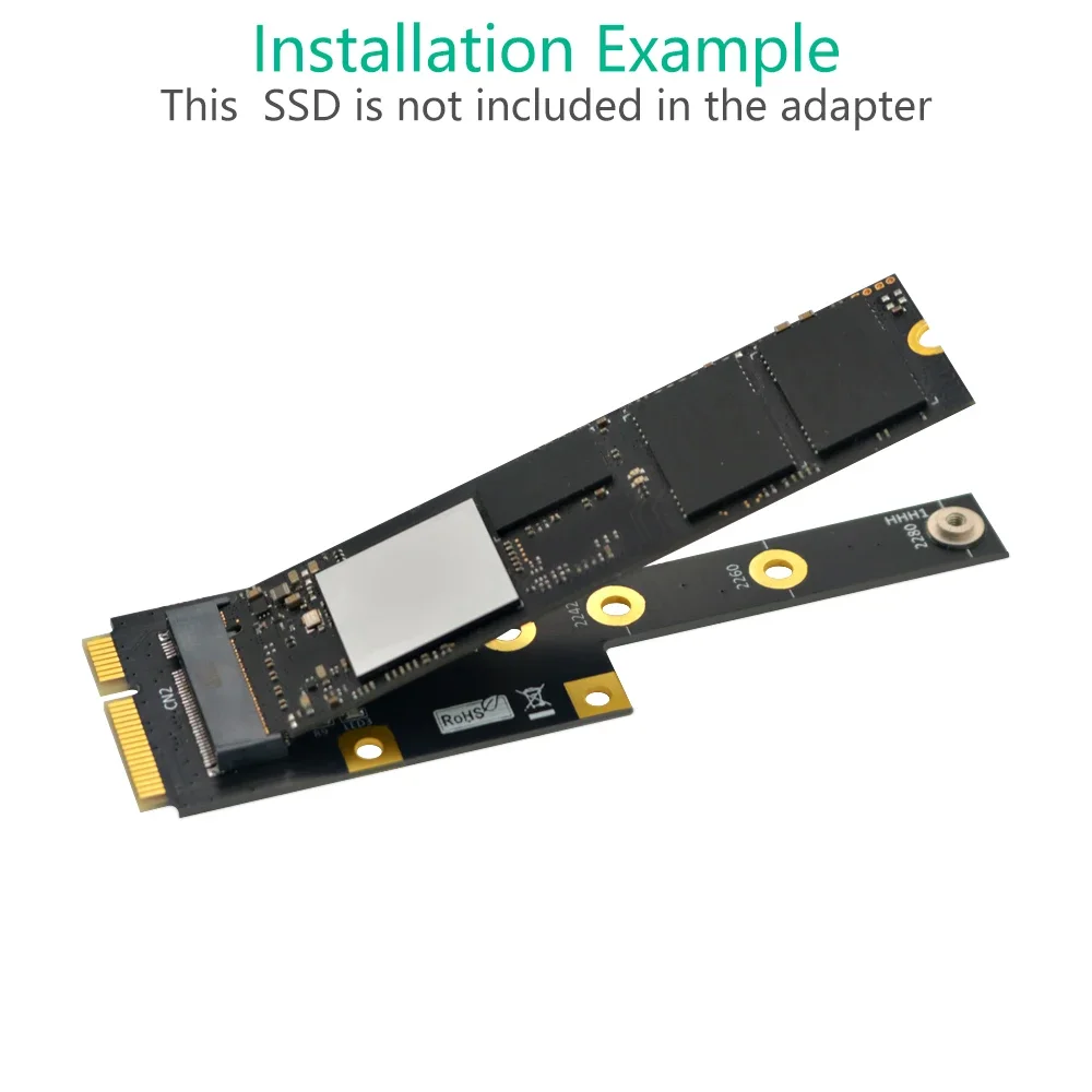 Новая версия M.2 NGFF nvme M-key SSD для Mini PCI-E адаптера - 5