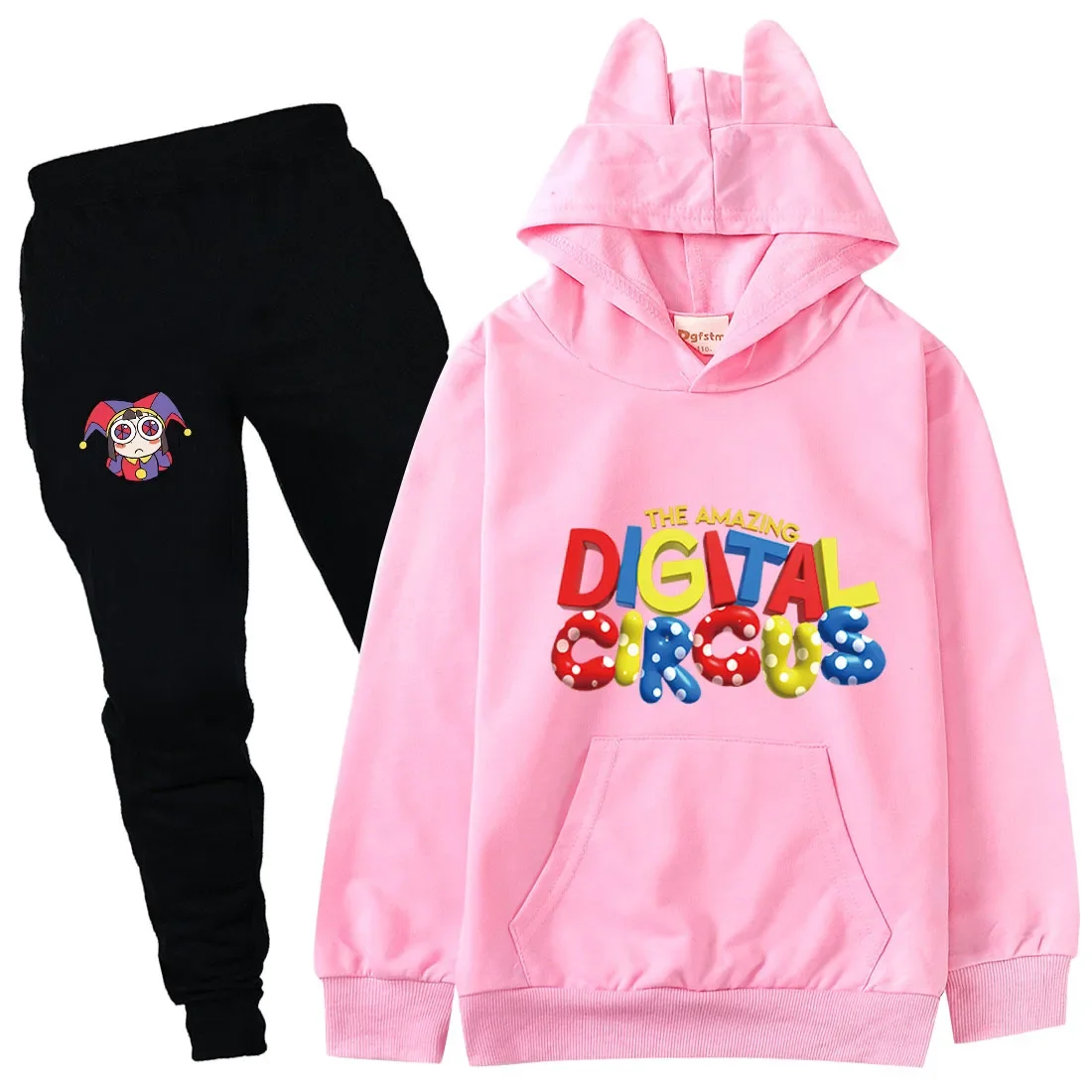 Новая одежда The Amazing Digital Circus Pomni Jax, детская толстовка и свитшоты, штаны, комплект из 2 предметов, одежда для маленьких девочек, комплекты одежды для мальчиков - 5