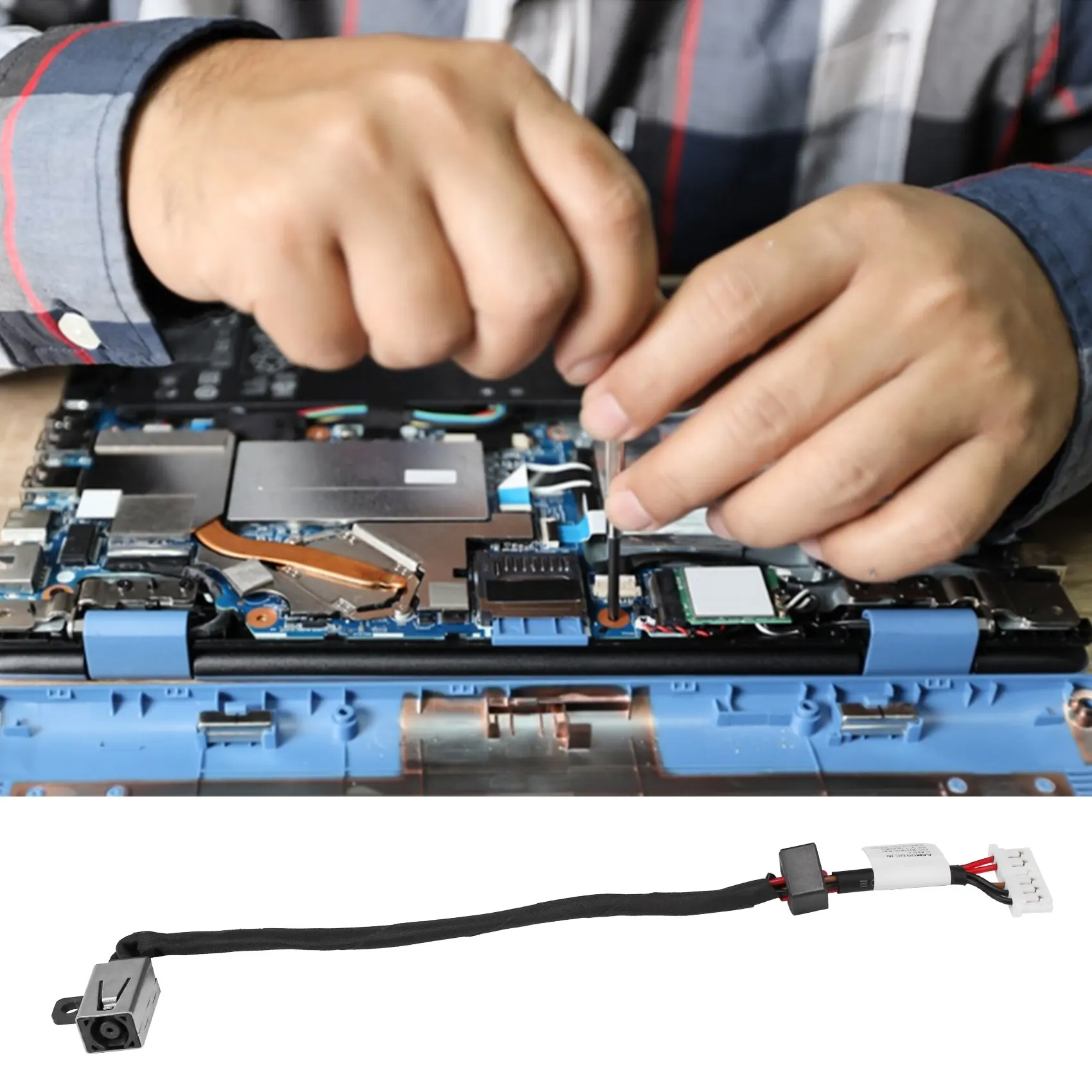 Новый кабельный разъем питания постоянного тока для Dell Inspiron 15-5000 5555 5558 DC30100UD00 - 4