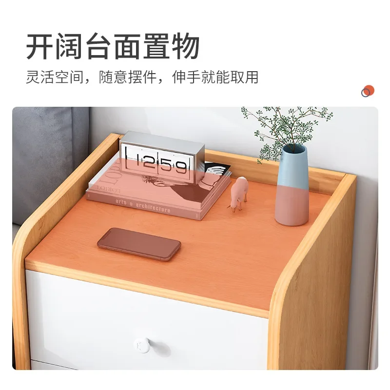 Официальный прикроватный столик HOOKI для дома, Современная спальня, Многофункциональный Простой шкаф для хранения, мини-маленькая модная прикроватная тумбочка - 3