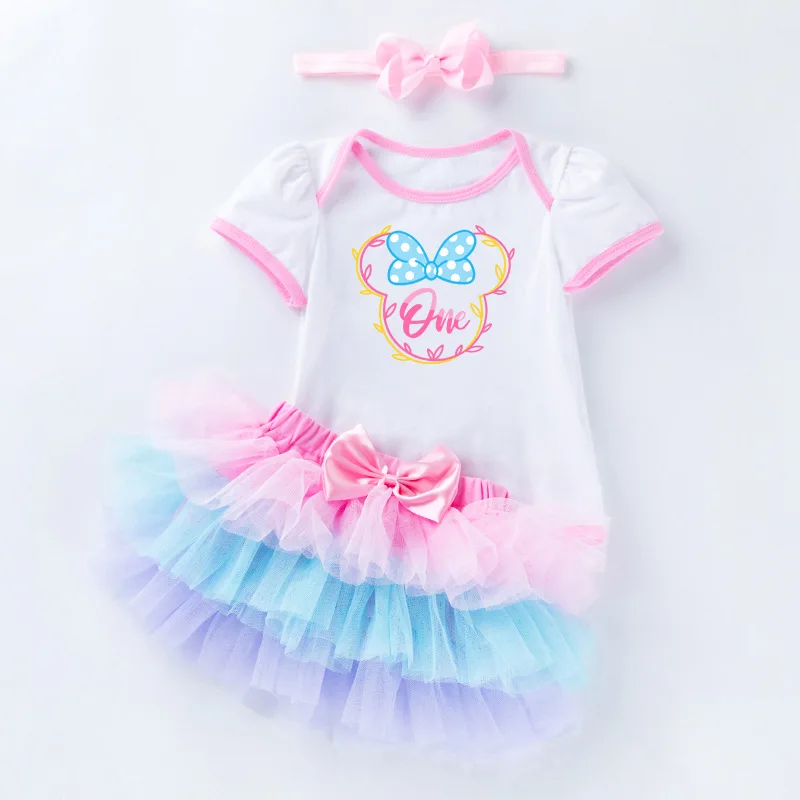 Платье для крещения маленьких девочек, наряд для вечеринки в честь первого дня рождения, одежда для маленьких девочек, летняя одежда для малышей, детское Vestido Infantil - 5