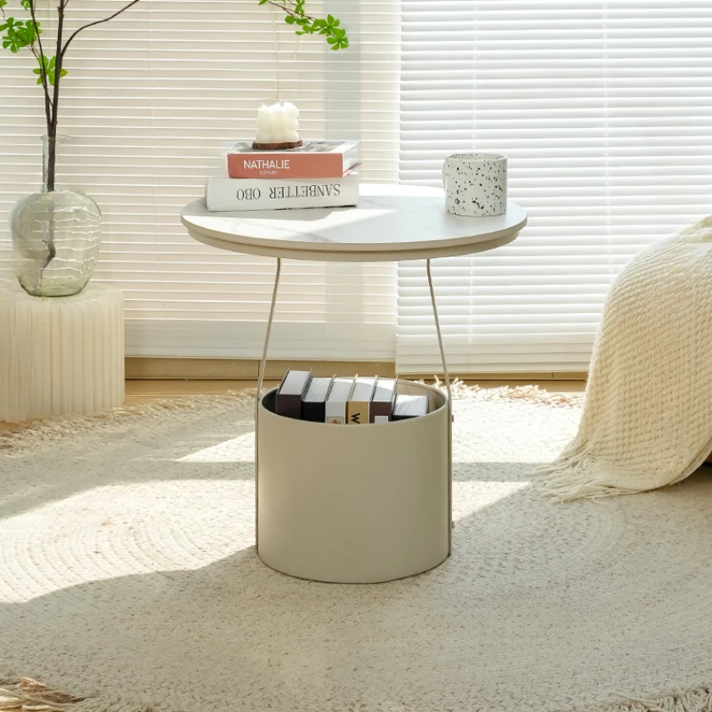 Простой и креативный Диван, приставной столик, мебель для гостиной, Современный маленький круглый столик, Легкий Роскошный журнальный столик - 1