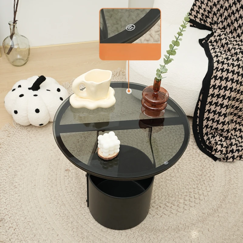 Простой и креативный Диван, приставной столик, мебель для гостиной, Современный маленький круглый столик, Легкий Роскошный журнальный столик - 4