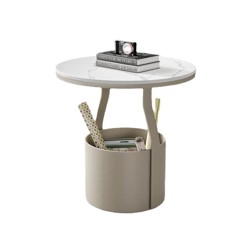 Простой и креативный Диван, приставной столик, мебель для гостиной, Современный маленький круглый столик, Легкий Роскошный журнальный столик - 5