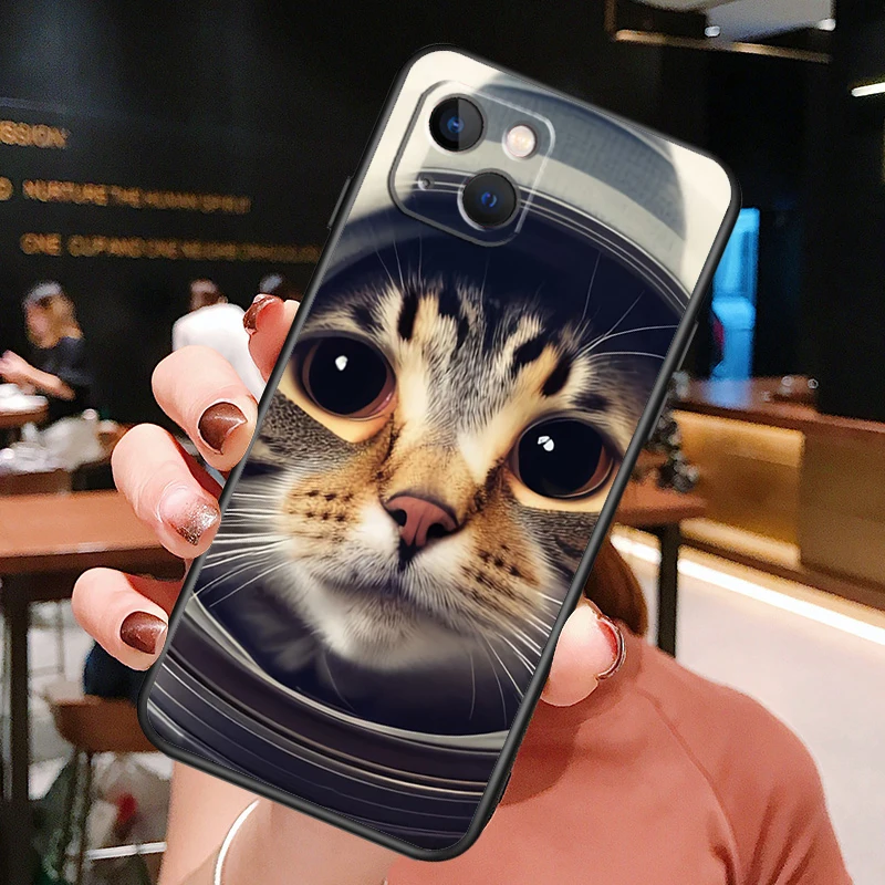 Чехол для Телефона Space Kitty Cat Adventures Для iPhone XR X XS Max 11 12 13 14 15 Pro Max 7 8 Plus SE 2020 2022 Задняя Крышка - 2