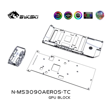 Блок графического процессора Bykski используется для Объединительной платы видеокарты MSI RTX3080/RTX3090 AreoS Водяного охлаждения С полным покрытием Радиатора N-MS3090AEROS-TC