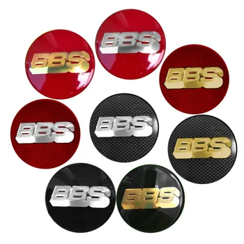 Новейший 4шт 56/60/65 мм Установить Центр Колеса Колпачки Ступицы Наклейки Красный Черный Значок BBS Логотип Эмблемы Наклейки для Автомобильных Аксессуаров BBS