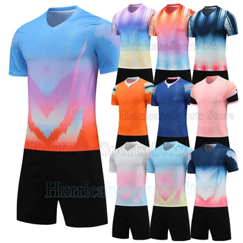 Пользовательские комплекты детских и мужских футбольных майок, одежда для тренировок по футболу для взрослых, Мужская футбольная форма для мальчиков, молодежная футбольная футболка + шорты