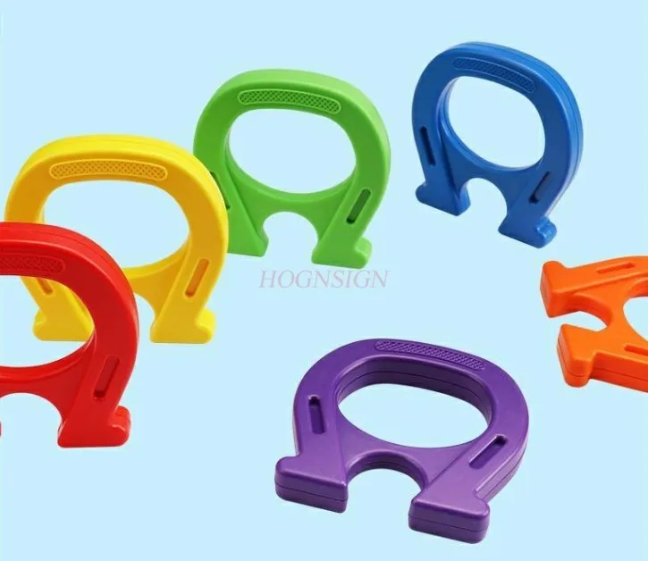 Научные мега магнитные игрушки (6 магнитов разного цвета). Большие Сильные Физические игрушки в виде Подковообразного магнита для Детей, мальчиков и девочек. Наука - 4
