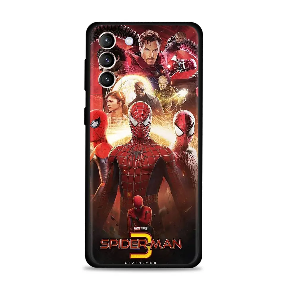Человек-паук Спасет Вселенную Чехол для Samsung Galaxy S20 S21 FE S22 Ultra S10 S9 S8 Plus Cover Note 20 Funda Marvel TPU Coque - 3